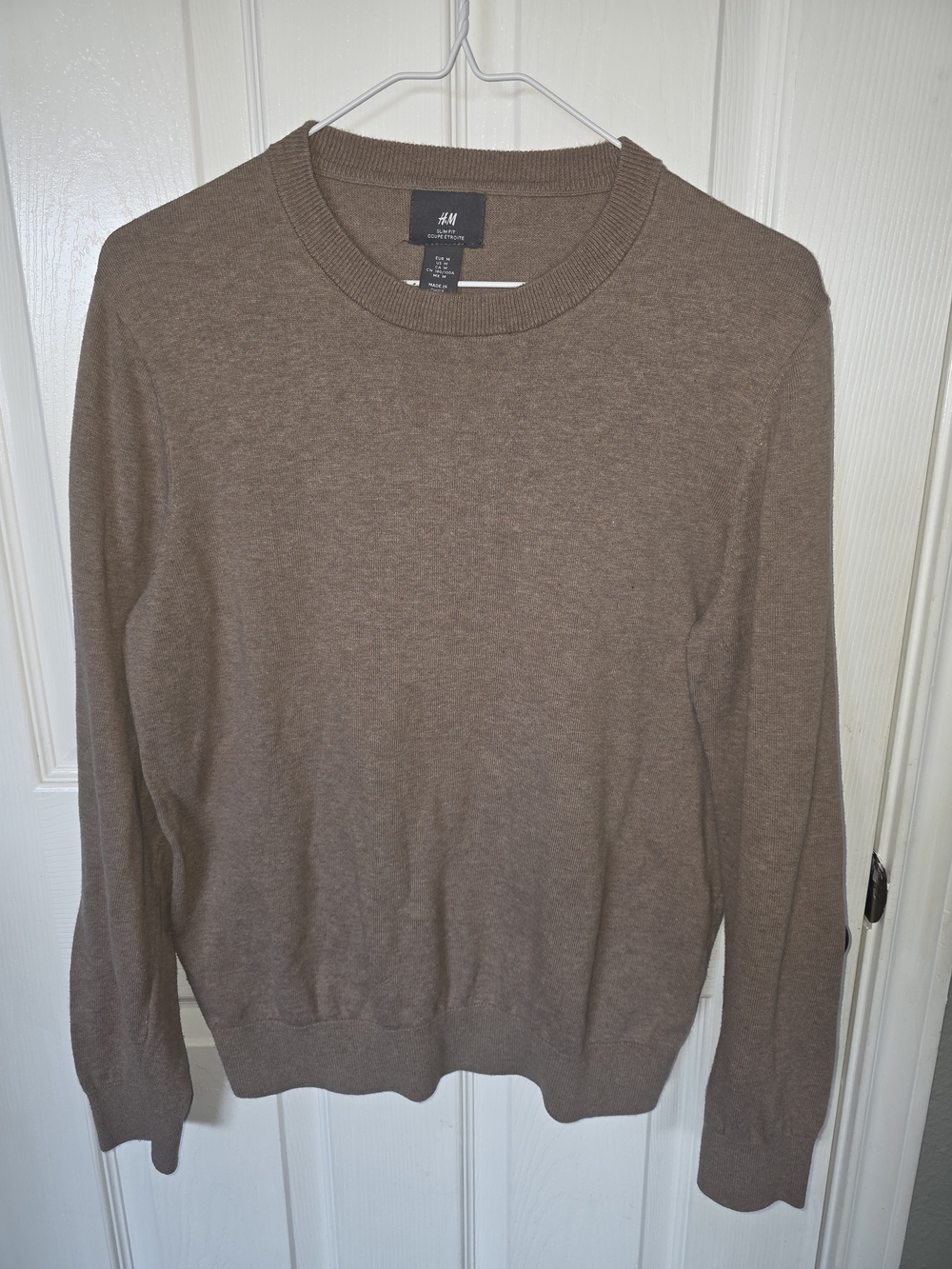 H&M Men's Taupe Crewneck Sweater